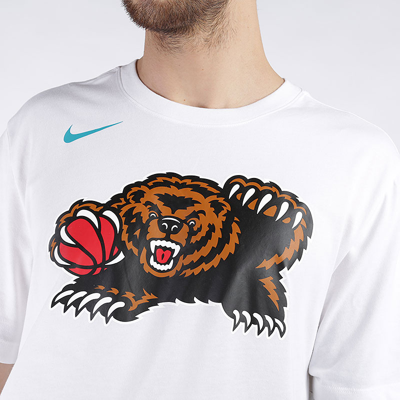мужская белая футболка Nike NBA Memphis Grizzlies Classic Logo T-Shirt AT2446-100 - цена, описание, фото 2